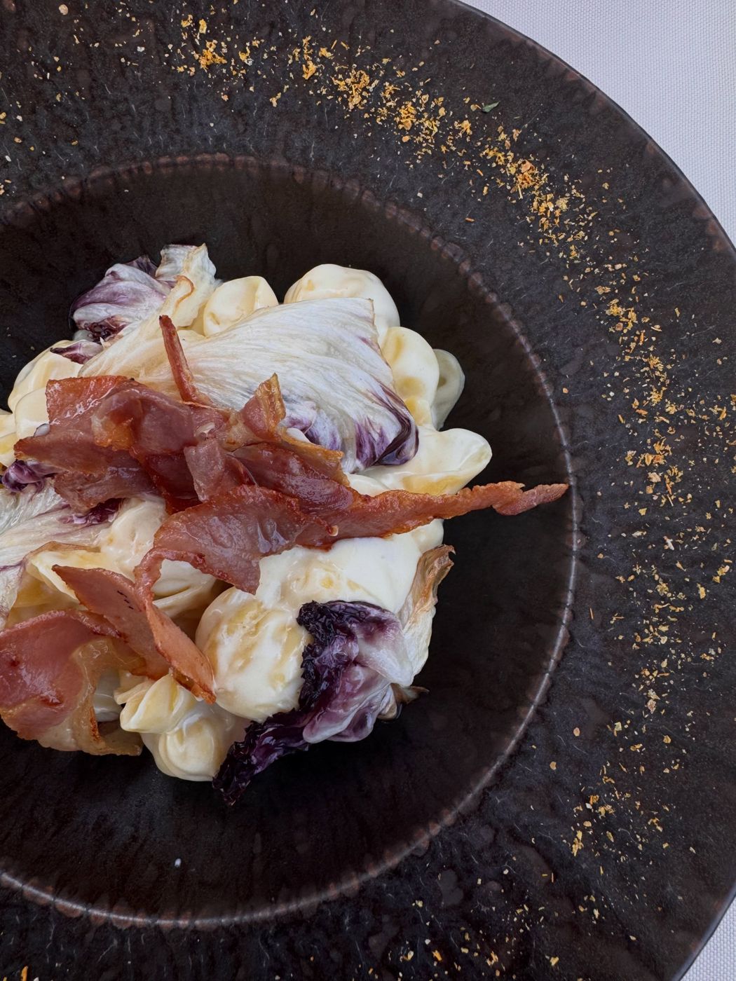 Fiocchetti ripieni di speck e fontina